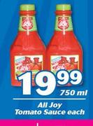 All Joy Tomato Sauce-750ml Each