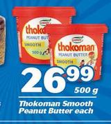 Thokoman Smooth Peanut Butter-500g Each