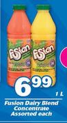 Fusion Dairy Blend Concentrate Assorted-1Ltr Each