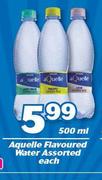 Aquelle Flavoured Water Assorted-500ml Each