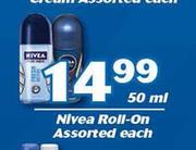Nivea Roll On Assorted-50ml Each