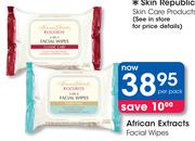 African Extracts Facial Wipes-Per Pack