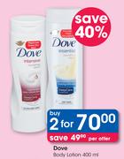 Dove Body Lotion-2 x 400ml