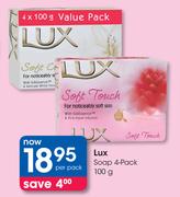 Lux Soap 4 Pack-100g Per Pack