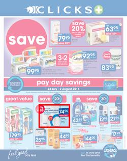 Clicks : Save (23 Jul - 23 Aug 2015), page 1