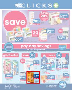 Clicks : Save (23 Jul - 23 Aug 2015), page 1