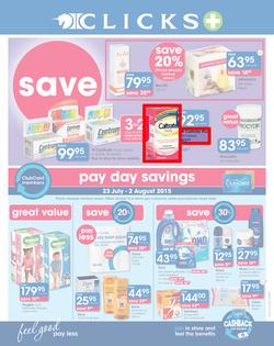 Clicks : Save (23 Jul - 23 Aug 2015), page 1