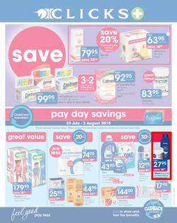 Clicks : Save (23 Jul - 23 Aug 2015), page 1