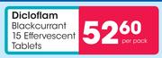 Dicloflam Blackcurrant 15 Effervescent Tablets
