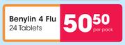 Benylin 4 Flu-24 Tablets