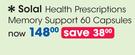 Solal Health Prescriptions Memory Support-60 Capsules