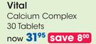 Vital Calcium Complex-30 Tablets