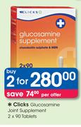 Clicks Glucosamine Joint Supplement-2x90 Tablets