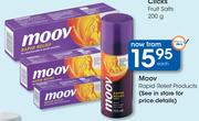 Moov Rapid Relief Products-Each