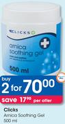 Clicks Arnica Soothing Gel-2x500ml