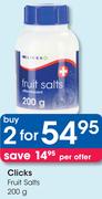 Clicks Fruit Salts-2x200g