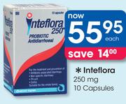 Inteflora 250mg 10 Capsules