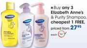 Elizabeth Anne's & Purity Shampoo-Each