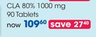 Evox CLA 80% 1000mg-90 Tablets