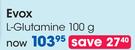 Evox L-Glutamine-100g