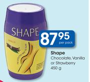 Shape Chocolate, Vanilla Or Strawberry-450g