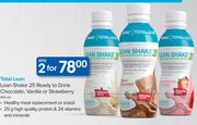 GNC Total Lean Shake 25 Ready To Drink Chocolate, Vanilla Or Strawberry-2x414ml