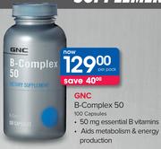 GNC B-Complex 50-100 Capsules Per Pack