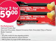 GNC Oatmeal Protein Bar Gourmet Chocolate,Glazed Cinnamon Roll,Chip,PeanutButterCaramel-2x105g