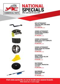 SAC Commercial Parts : Trailer Specials (01 June - 30 June 2021)