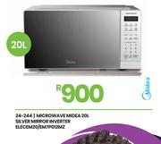 Midea 20L Silver Mirror Inverter Electric Microwave EM20/EM7P012MZ 24-244