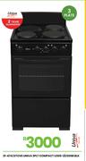 Univa 3 PLT Compact BLK Stove U305-1/U305B 21-474