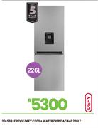 Defy 226L C300 + Water Disp Fridge DAC449 20-569