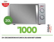 Univa 20L Man Met U20MM Microwave 24-230