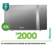 Hisense 43L Mir 1000W Microwave H43MOMSS 24-241