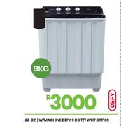 Defy 9Kg T/T Wht W/Machine DTT169 22-321