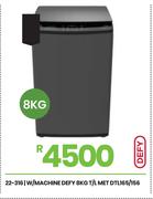Defy 8Kg T/L Met W/Machine DTL165/156 22-316