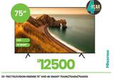 Hisense 75" UHD 4K Smart Television 75A6K/75A6H/75A6GS 23-760
