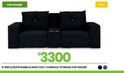 Isabella Mod 2 Div + Consle + Storage Cup Holder L/Suite 9-1082