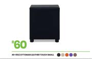 Leather Touch Small Ottoman 40-852