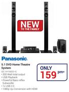 Panasonic 5.1 DVD Home Theatre System SC-XH166GS-K