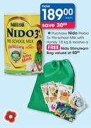 Nido Prebio 3+ Pre-School Milk With Honey-1.8kg
