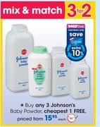 Johnson's Baby Powder Each