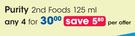 Purity 2nd Foods-4x125ml