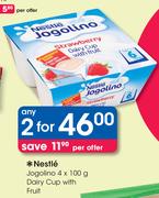 Nestle Jogolino-4x100g Dairy Cup With Fruit-2's