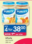 Purity 3rd Foods-4x200ml
