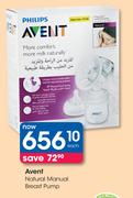 Avent Natural Manual Breast Pump-Each
