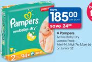 Pampers Active Baby Dry Jumbo Pack-Per Pack