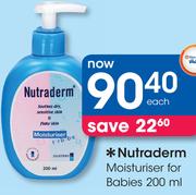 Nutraderm Moisturiser For Babies-200ml