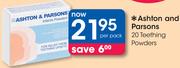 Ashton And Parsons 20 Teething Powders-Per Pack