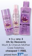 Oh So Heavenly Mum & Cherub Mother Care Toiletries-Each